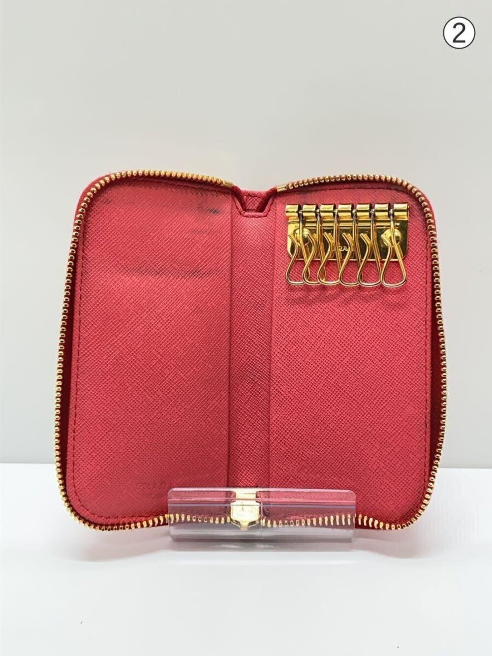 Prada Key Case Wallet Pink - Picture 5 of 8